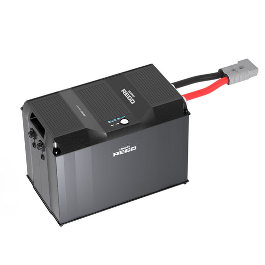 Renogy REGO 12V 400Ah Lithium Iron Phosphate Battery with 1FT 4/0AWG Anderson Adapter Cable