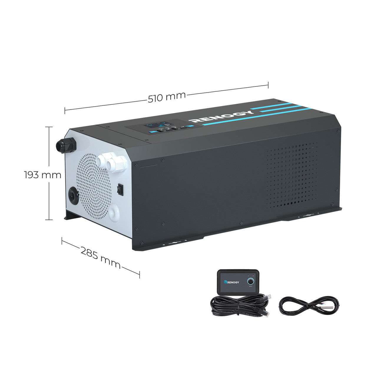 Renogy 2000W 12V Pure Sine Wave Inverter Charger w/ LCD