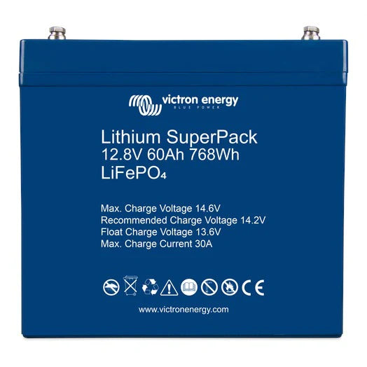 Victron Energy Lithium SuperPack 12.8V 60Ah M6 – BAT512060705