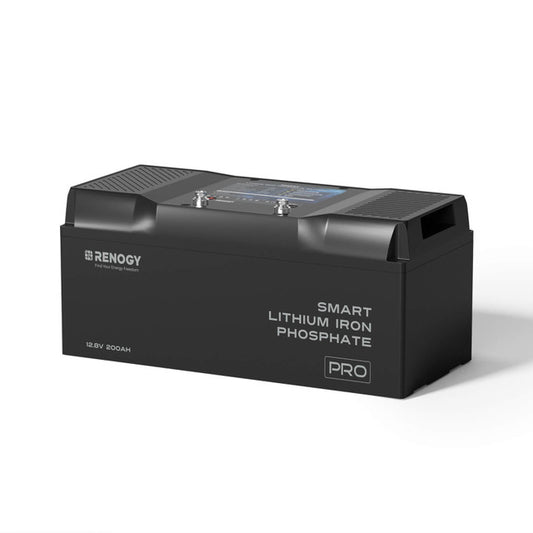 Renogy PRO 12V 200A Smart Lihtium Iron Phosphate Battery w/Self-Heating + Bluetooth (5000 Cycles)